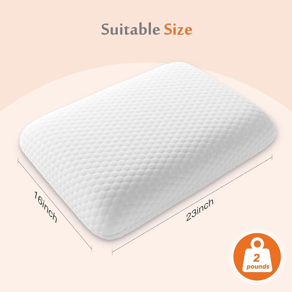 Bed Memory Foam Pillow Soft and Comfortable Standard Size Pillows for Sleeping