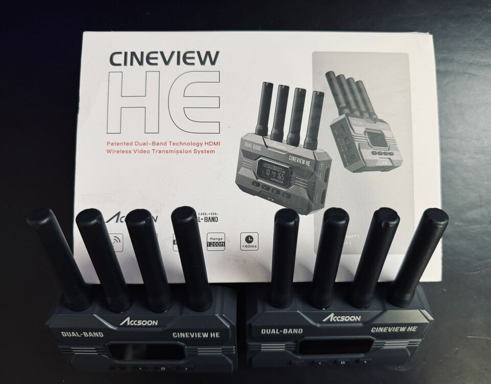 Accsoon CineView HE Wireless Video Transmission System Transmitter&Receiver Kit