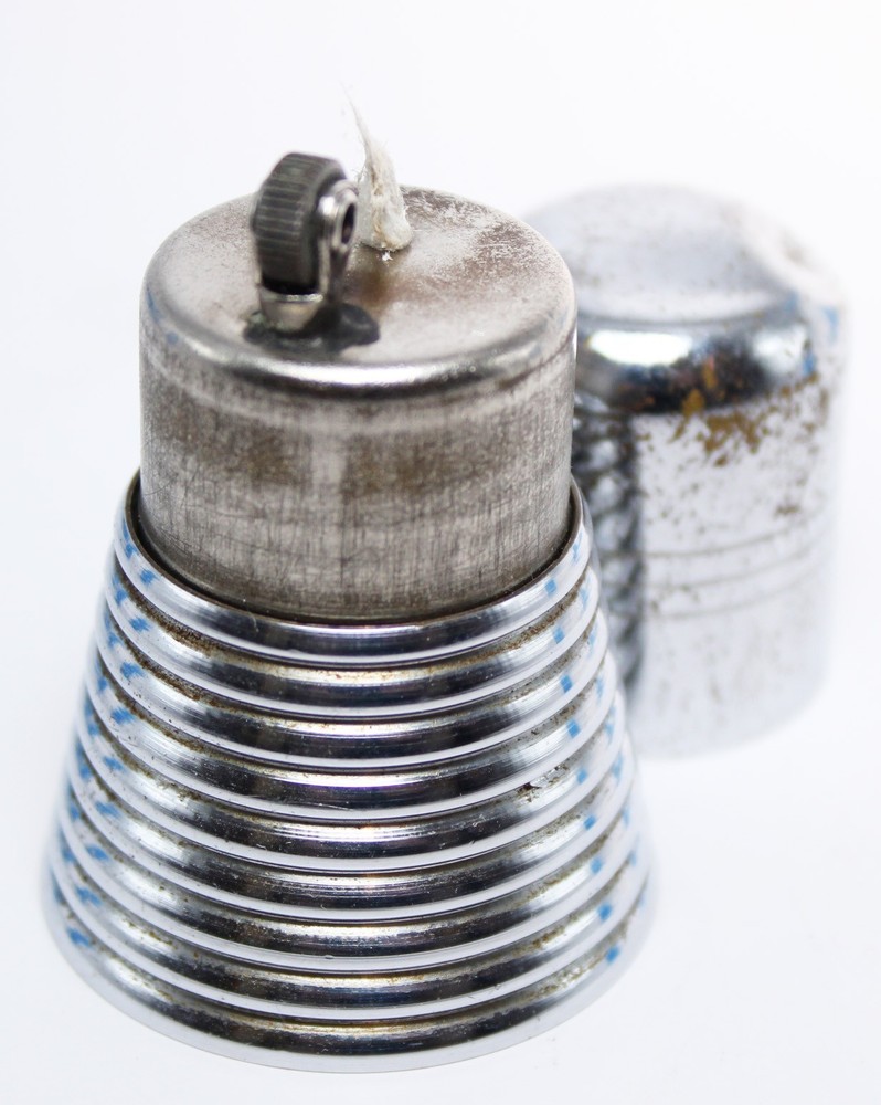 Vintage MCM Spaceship Looking Lighter - Chrome