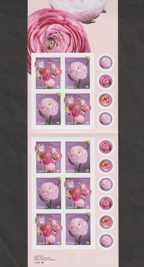 Canada carnet  BK809 (3376A) Renoncule