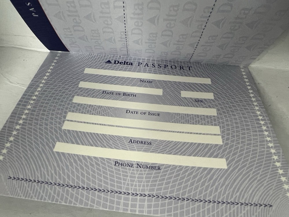 Delta Airlines Passport Book