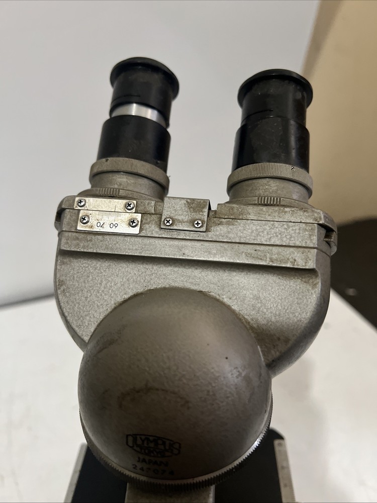 Vintage LAB SETUP Olympus KHC Microscope Binocular Working Lamp UNTESTED AS-IS