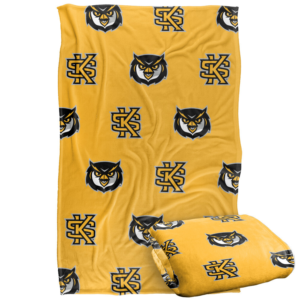 Kennesaw State University Logo Pattern Silky Touch Super Soft Throw Blanket