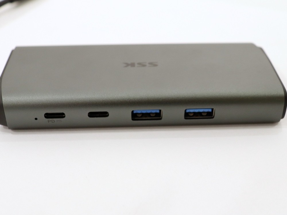 SSK 10-in-1 Type-C Multi-Function Docking Station SC207 (Silver) - Refurbished