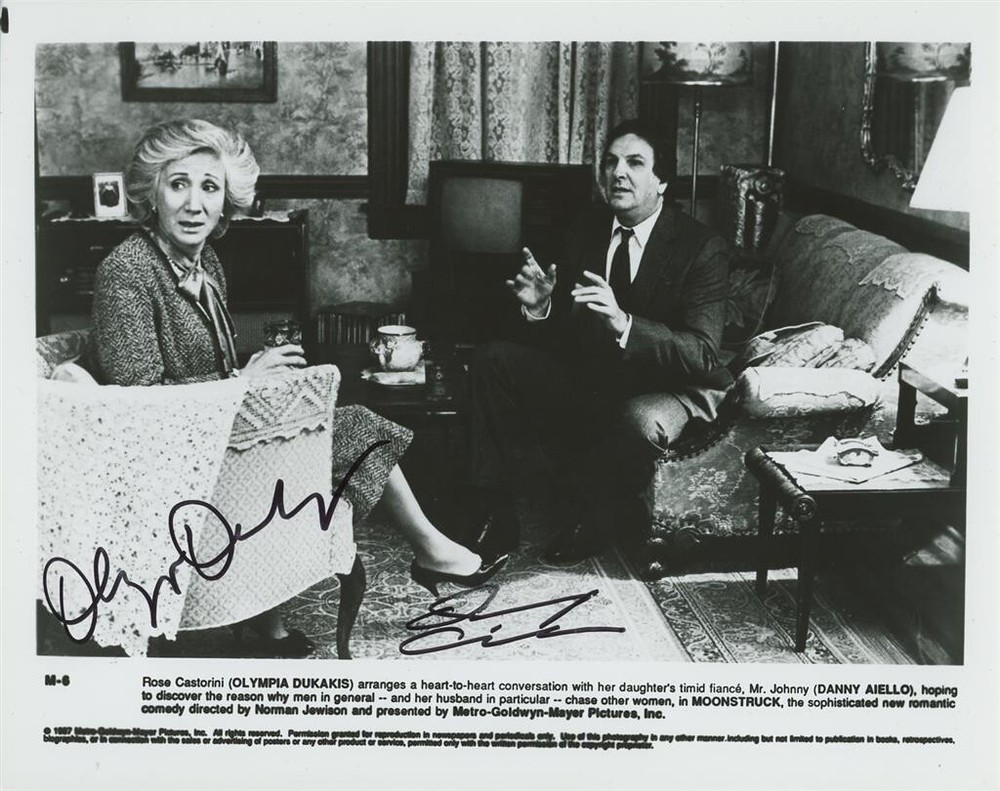 Danny Aiello & Olympia Dukakis- Signed Photograph (Moonstruck)
