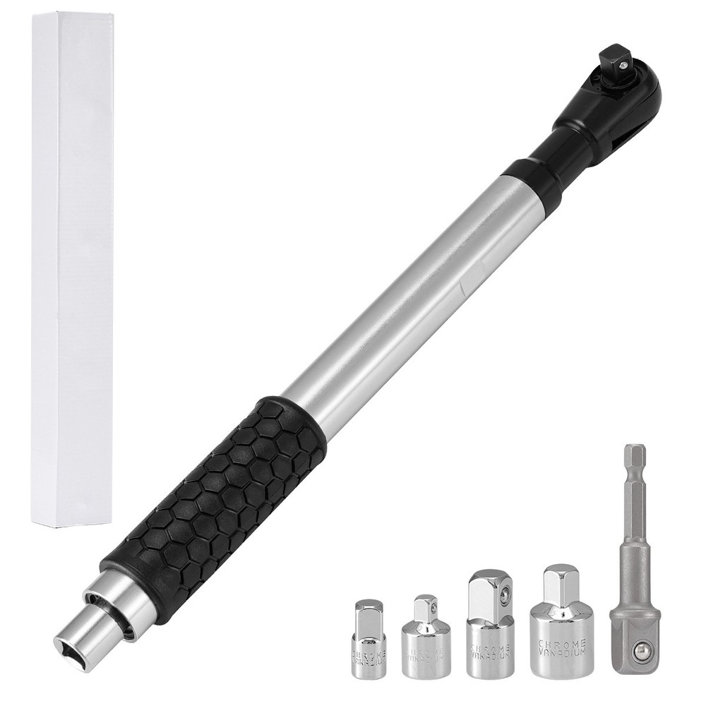 Offset Extension Wrench Electric Drills Ratchet Adapter w/Quick Reverse Switch