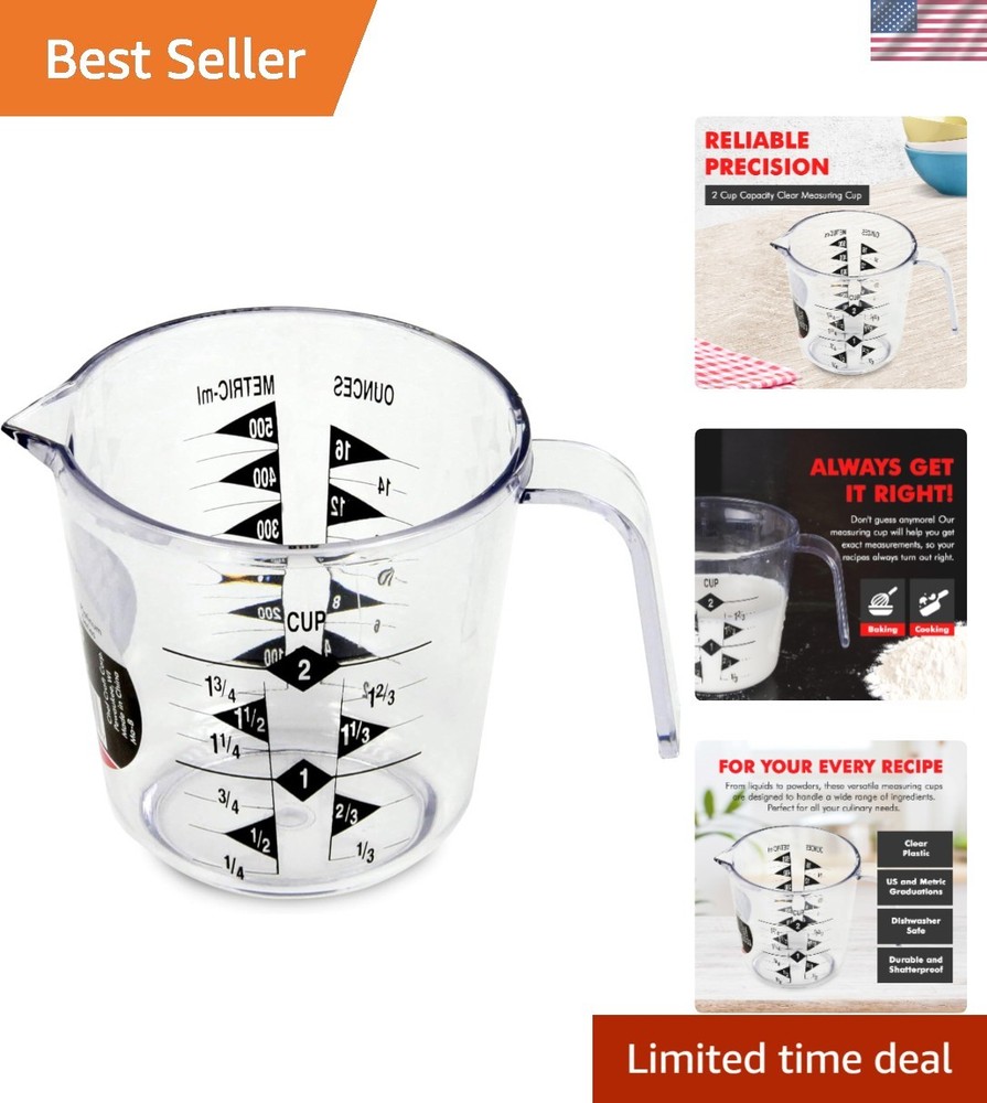 Select Plastic Measuring Cup 2 Cup Clear
