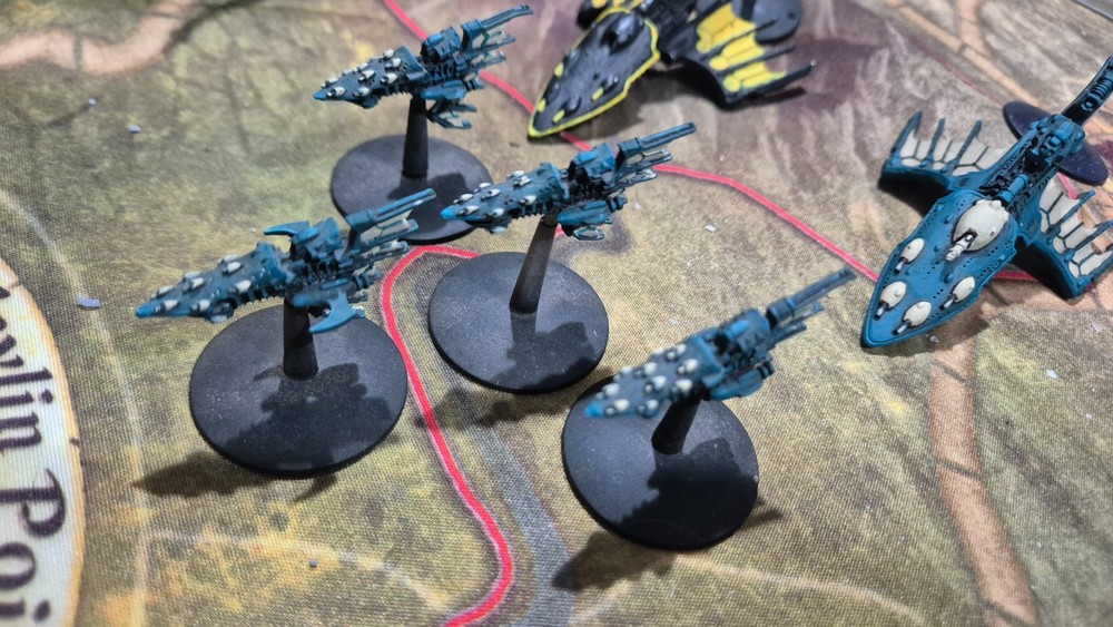 Metal Eldar BFG fleet