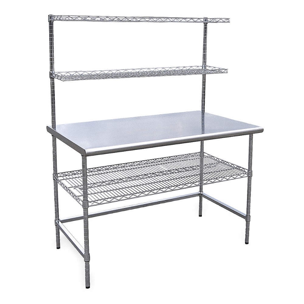 GRAINGER APPROVED 4UEN5 Workbench,SS,60" W,30" D 4UEN5