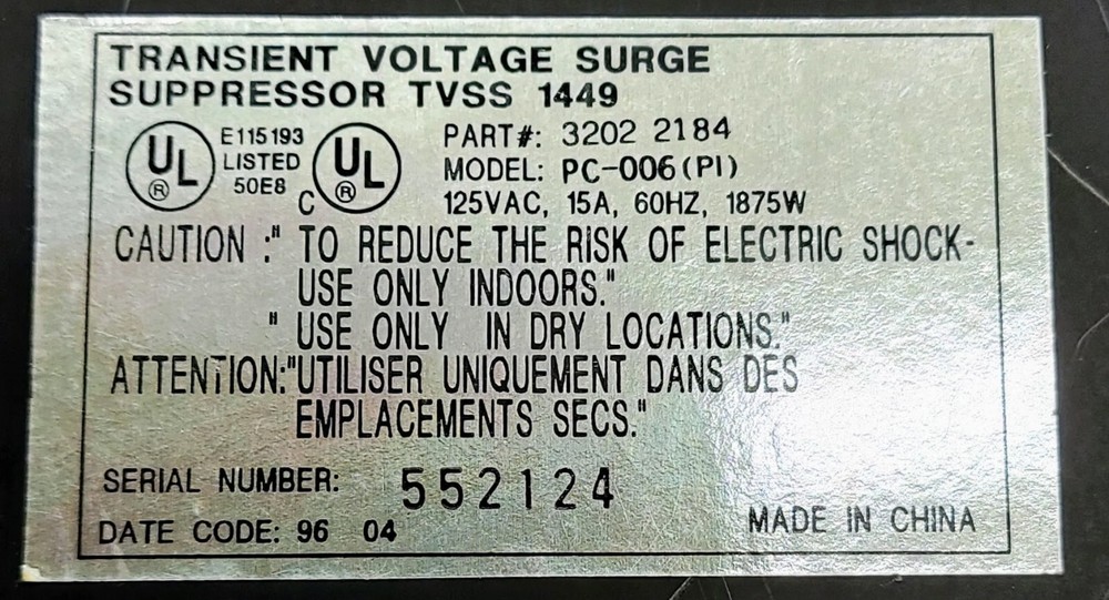 Transient Voltage Surge Suppressor TVSS1449