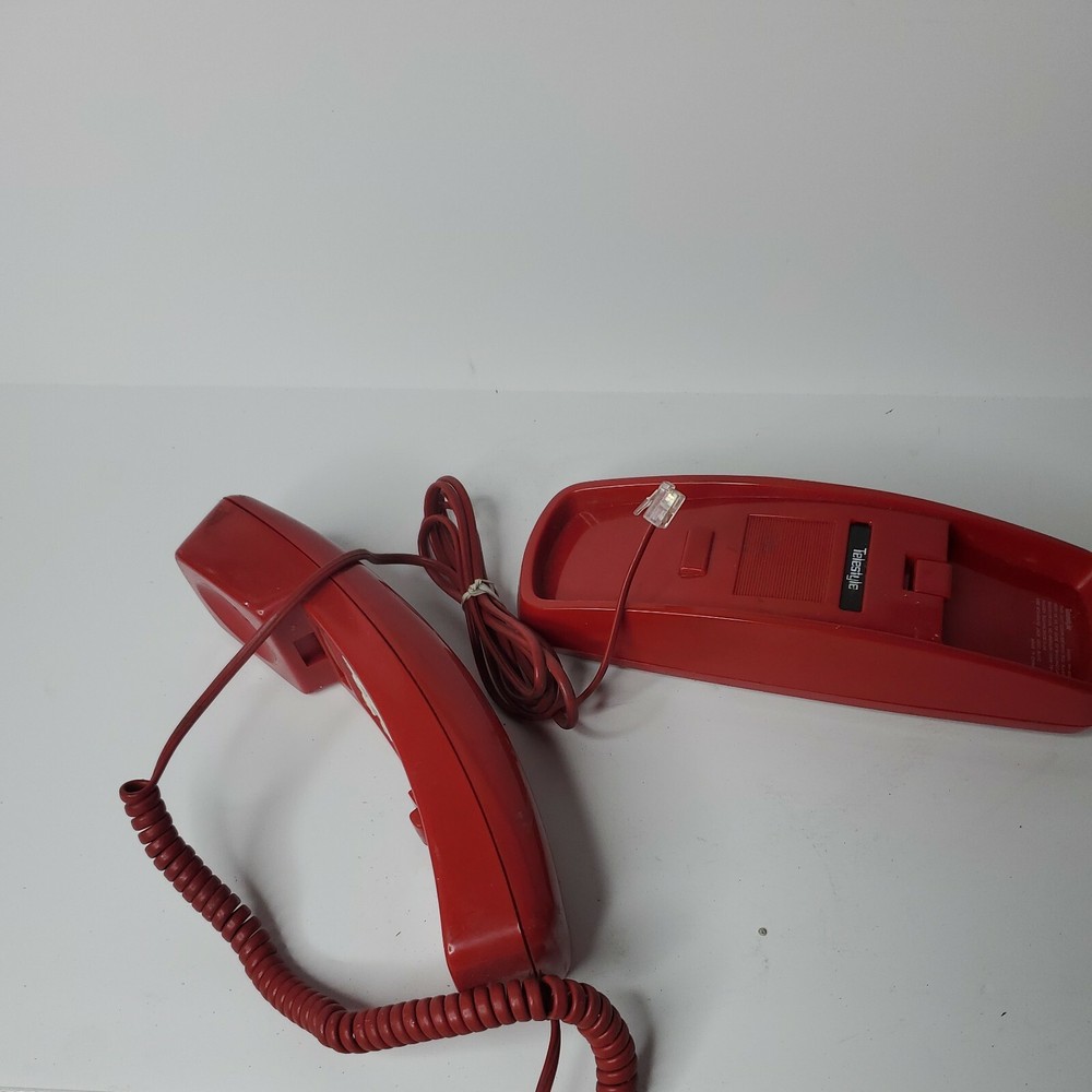 Red Telestyle Trimline Touchtone Pulse Telephone PH-200