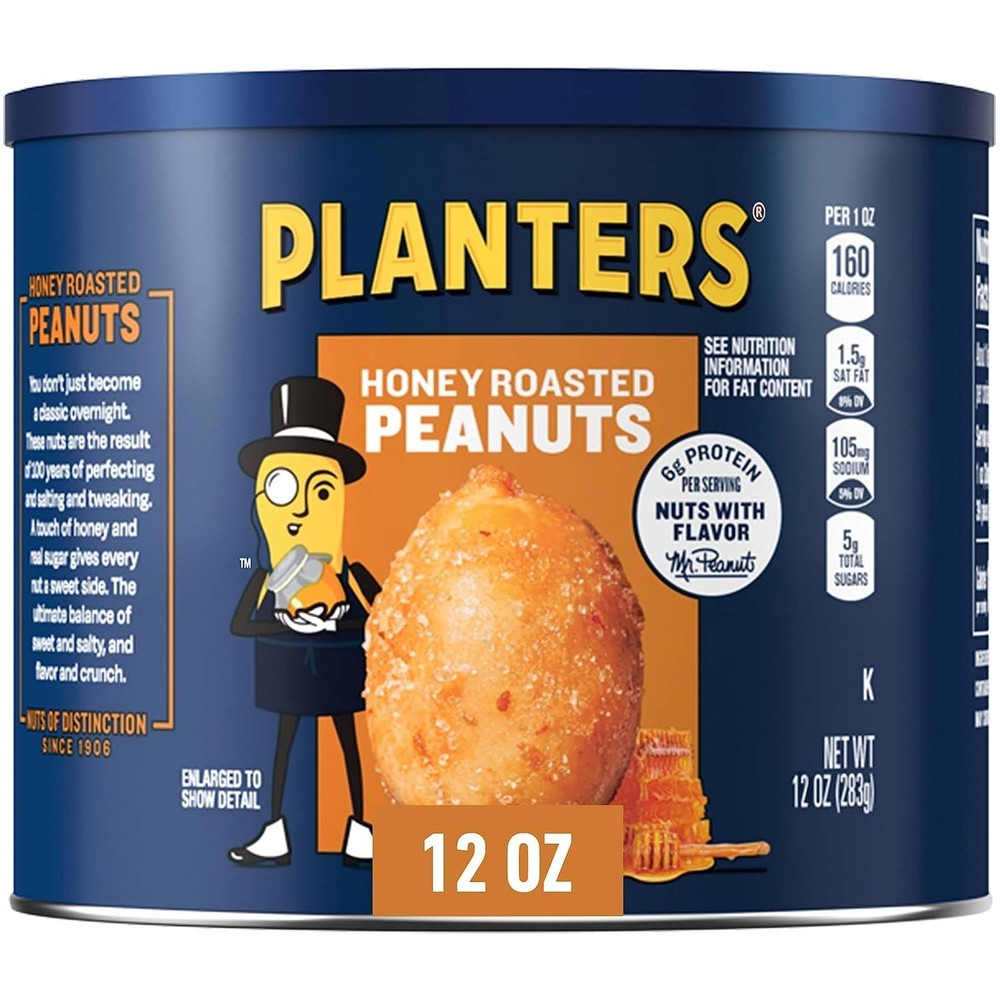 Planters Honey Roasted Peanuts 12 oz