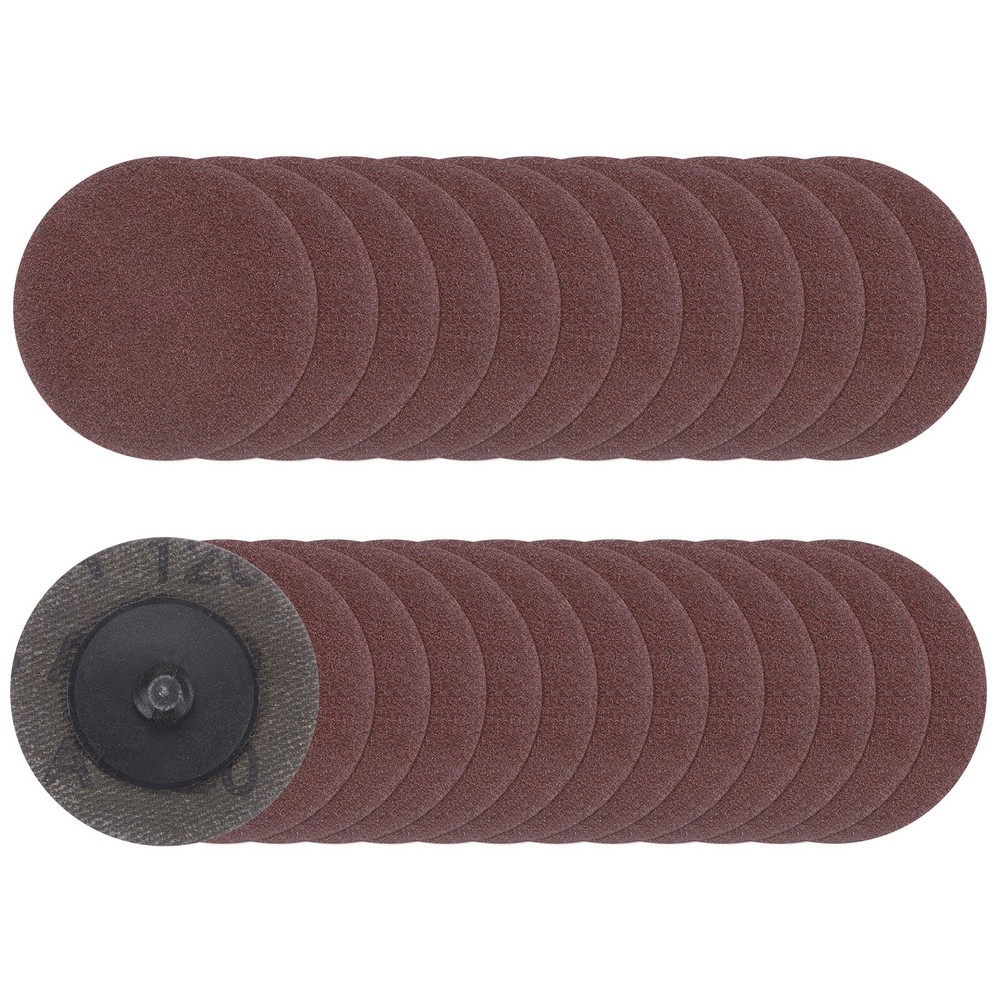 25pcs 2" 120 Grit Quick Change R-Type Sanding Discs Aluminum Oxide Red
