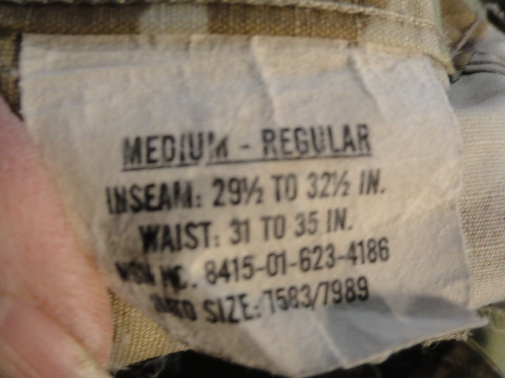 CURRENT ISSUE ARMY USAF AIR FORCE OCP SCORPION UNIFORM PANTS MEDIUM REGULAR