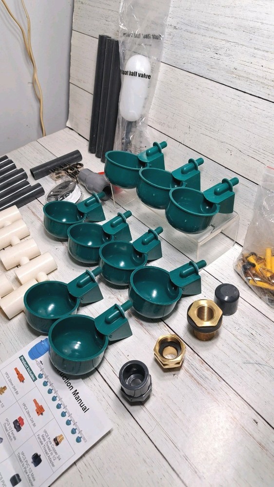 Automatic Chicken Waterer System for Continuous Fresh Water, DIY Chicken...