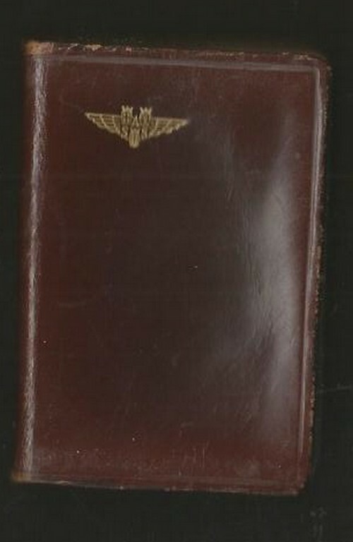 Notebook SAS Airlines w Leather Covers 1965