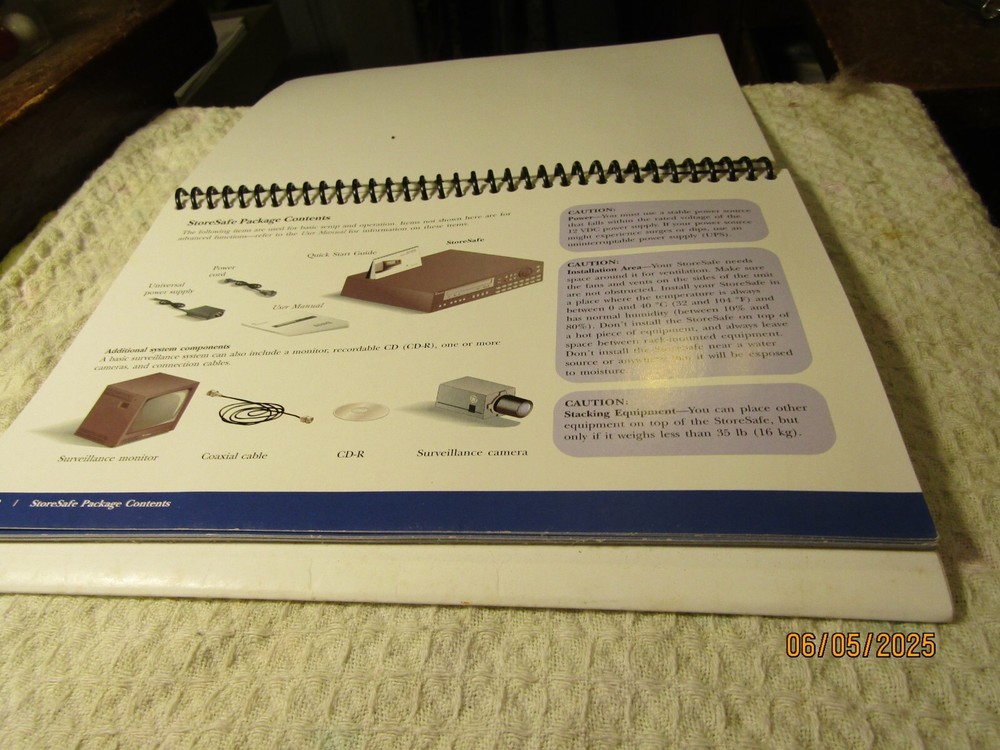 GE SECURITY STORESAFE Quick Start Guide CD Recorder Deck 2004
