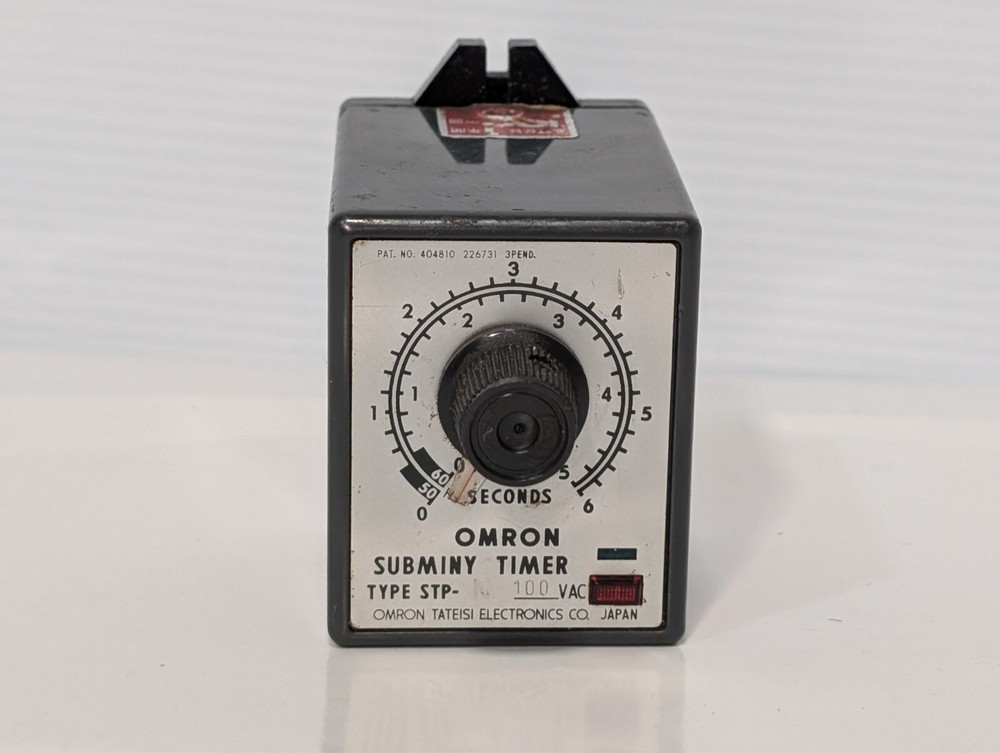Omron Type STP-100VAC Subminy Timer 0-10 Minutes