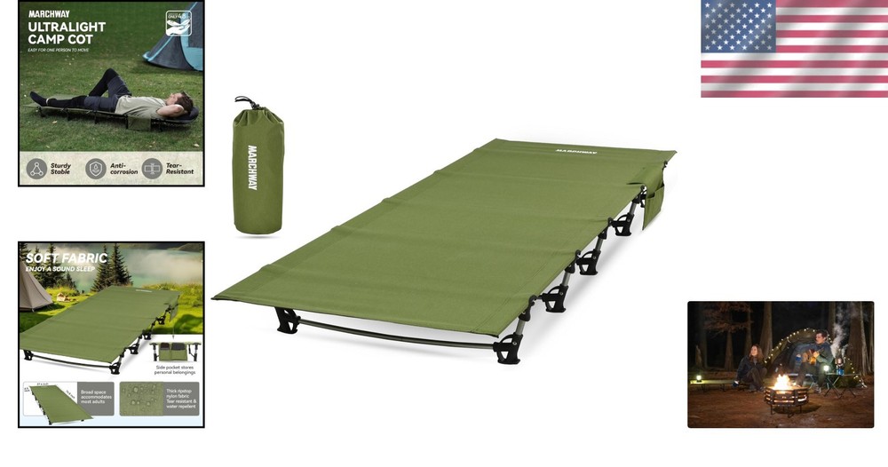 Easy Assembly Ultralight Camping Cot - Your Ultimate Portable Sleep Solution