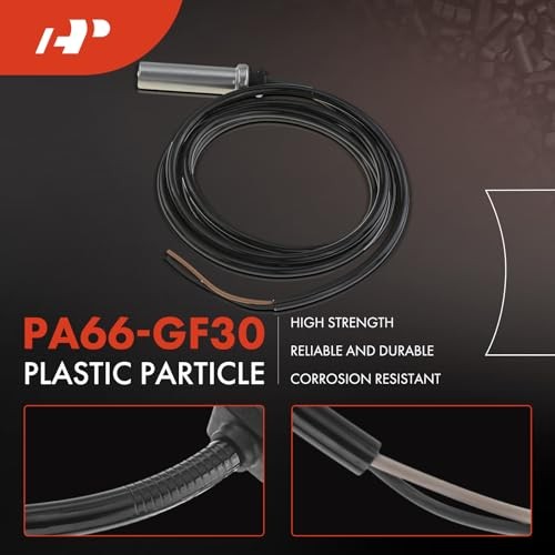 2PC Set Rear ABS Wheel Speed Sensor Compatible with Dodge & Freightliner