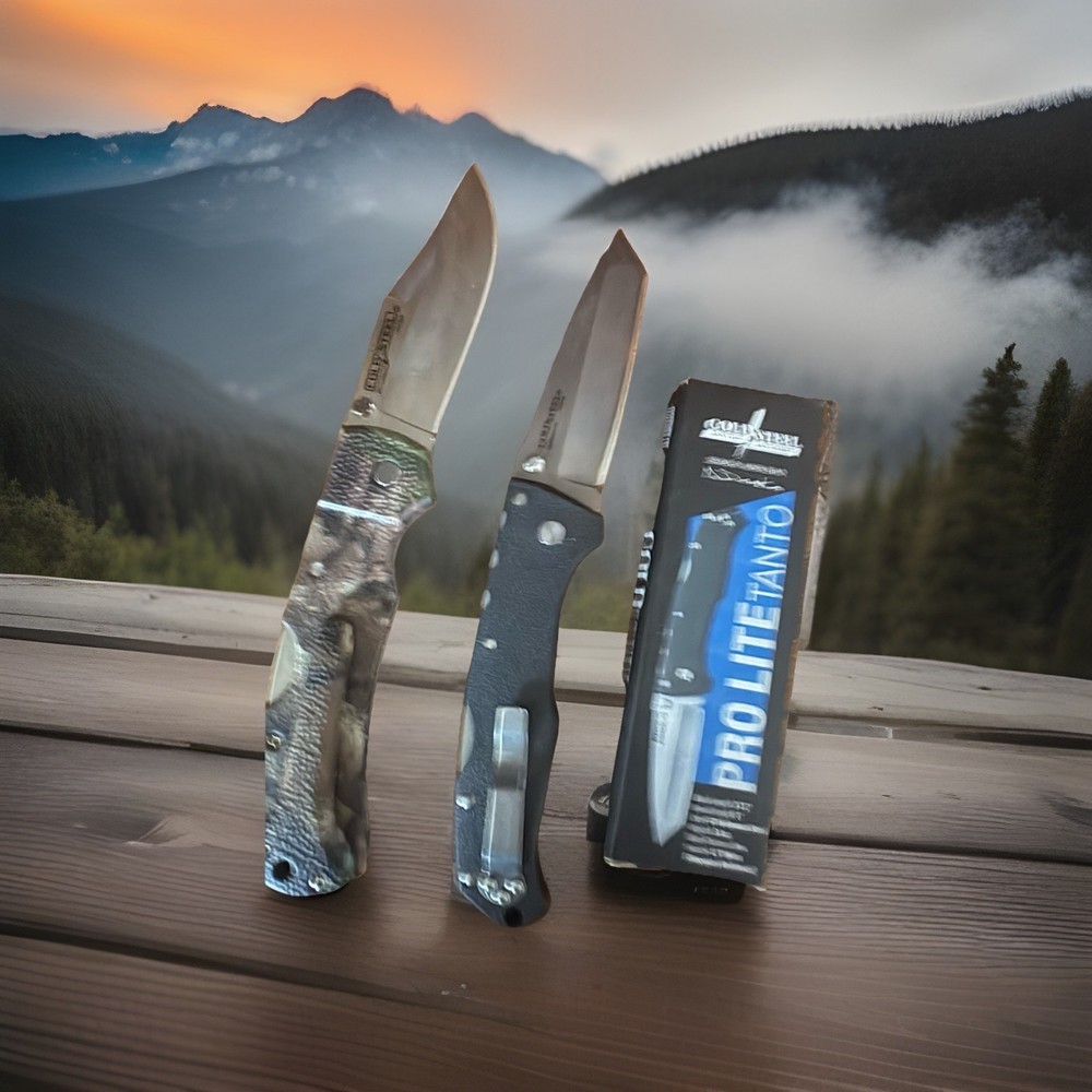 2- Cold Steel Double Safe Hunter & Prolite Tanto Knife