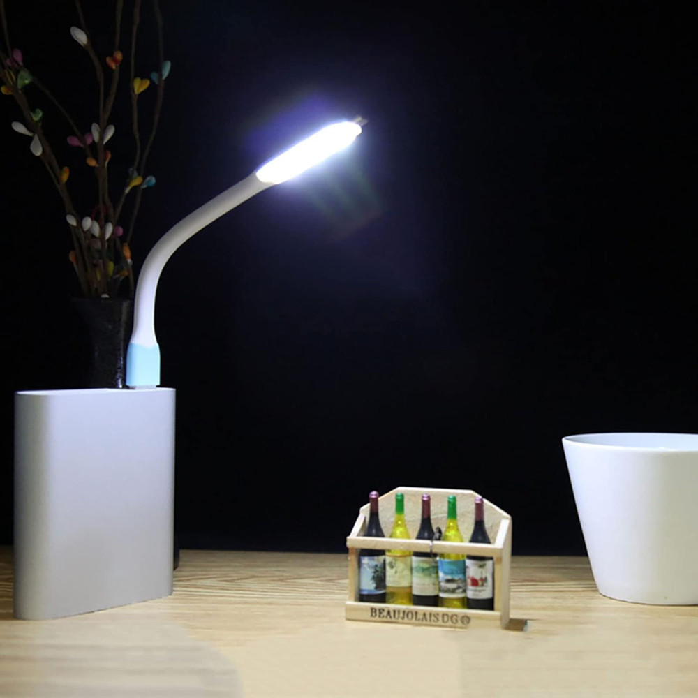 Mini Flexible Light, Portable USB Led Reading Night Lamp for PC Laptop Computer