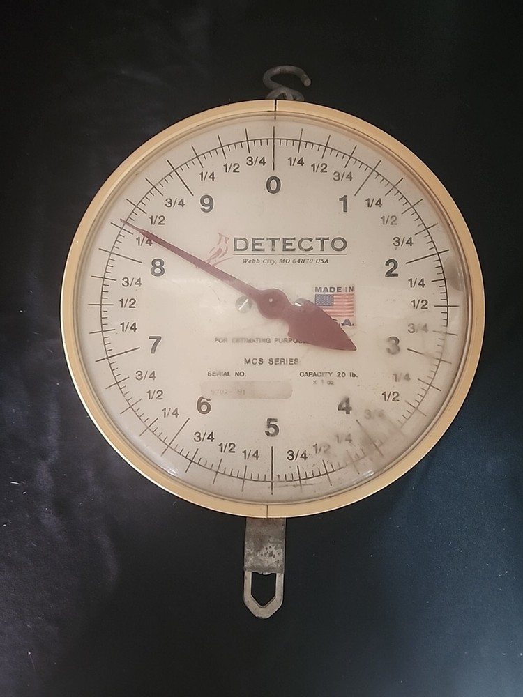 Cardinal Detecto MCS-Series 20lb x 1oz Dial Hanging Scale