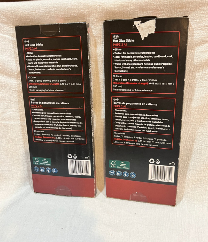 Hot Glue Sticks PHPZ 2 A1 2 pack Glitter Diamantina Parkside