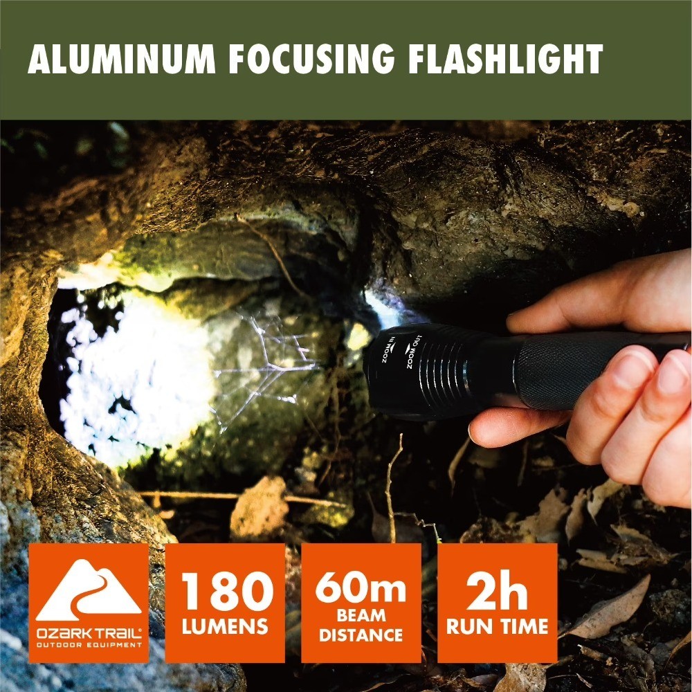 7-Piece Camping Multitool Set with Hammer, Axe, Flashlight