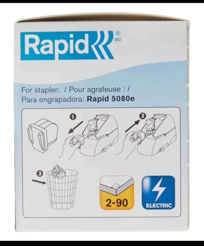 Rapid 5080e Professional Electric Stapler - 5000 Staple Capacity. 2-90 Sheets