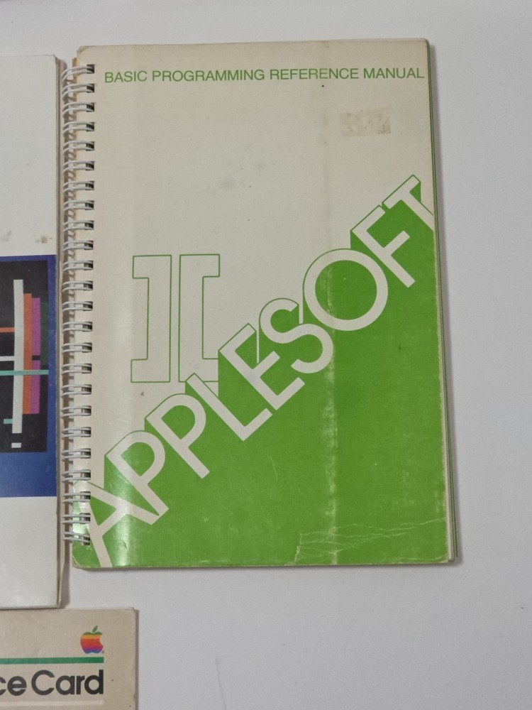 Lot of 5 Apple II Reference Manuals, DOS, AppleSoft, BASIC, Parallel Interface