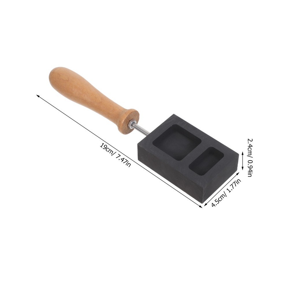 Graphite Ingot Mold For Casting Copper Silver Gold Melting Kit Mold For