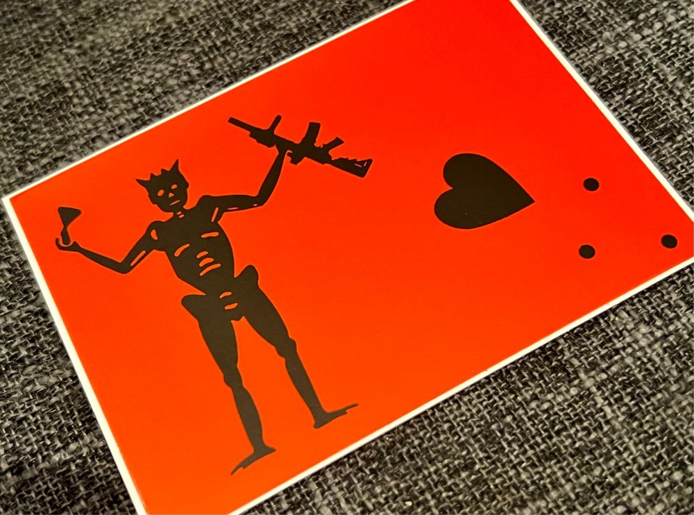 Privateer Group "Blockbeard" Red & Black Variant Sticker