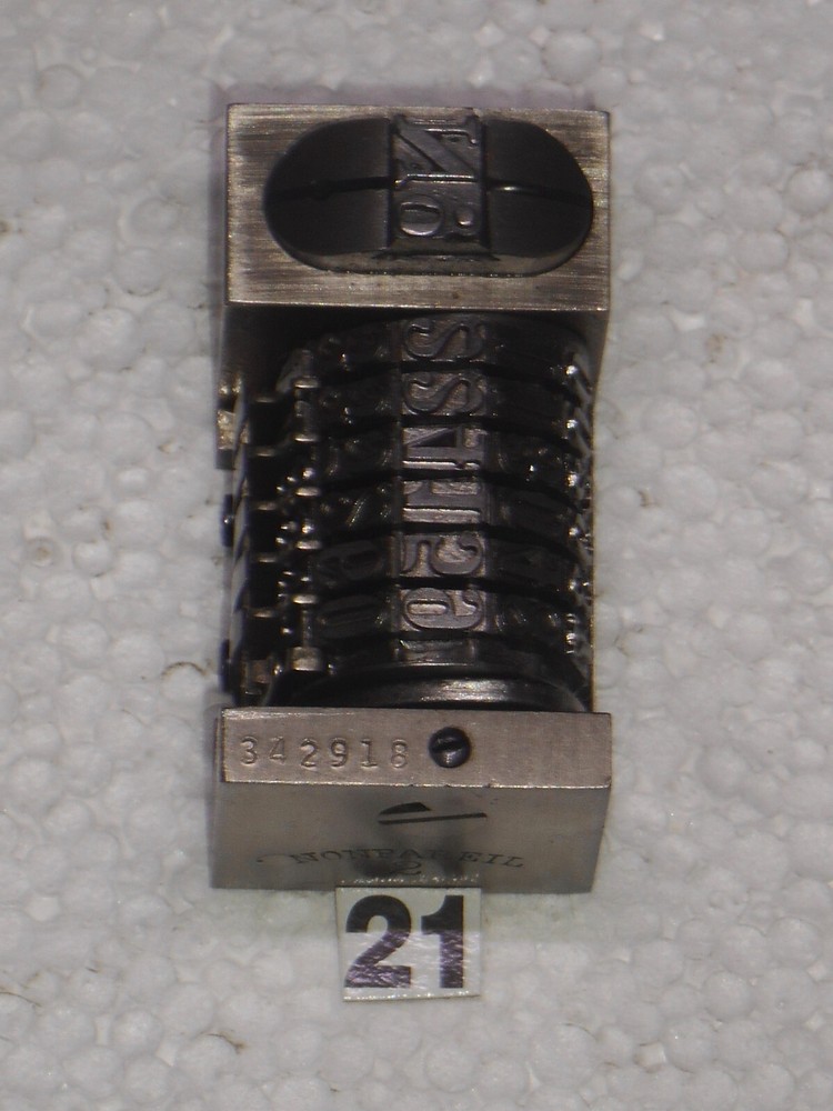 WETTER | letterpress Reverse numbering machine | 21