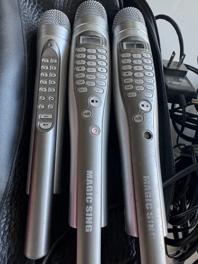 Magic Sing ED9000 2 Karaoke Microphone 1 Wireless Charger TAGALOG 9 TESTED