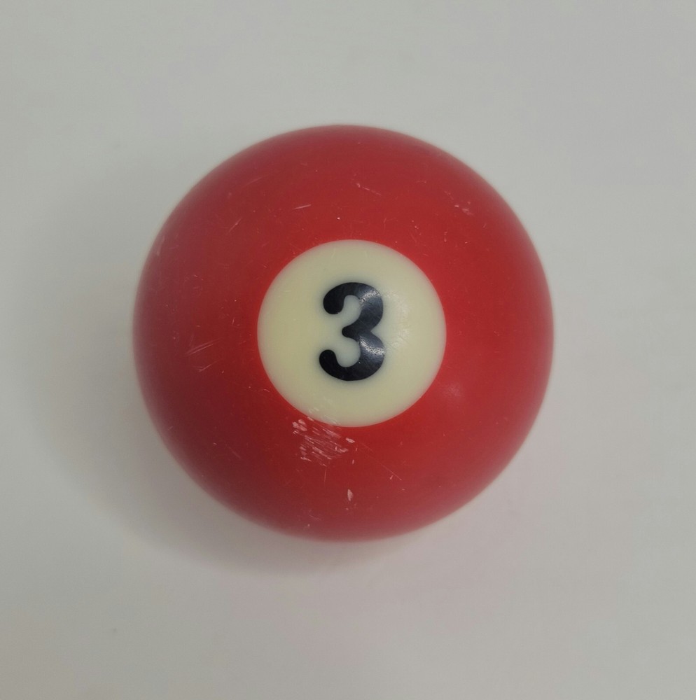 Replacement Pool Ball Billiards #3 - 2-1/4" Vintage