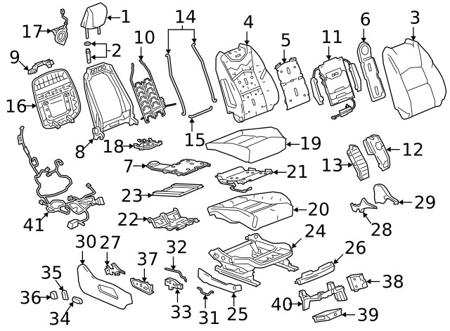 Genuine GM Headrest 85527586