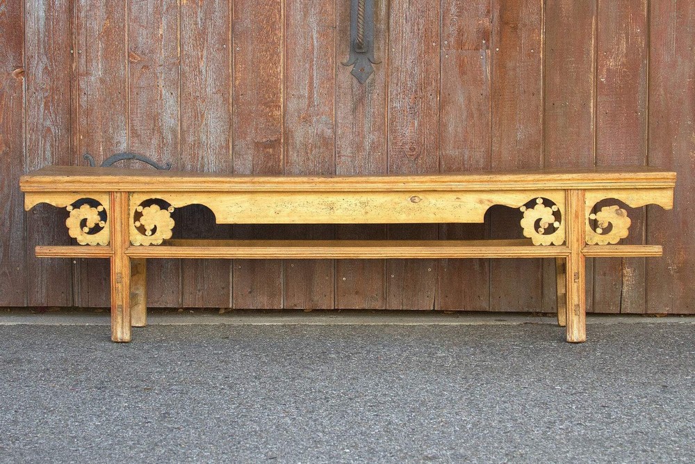 Asian Provincial Elm Bench