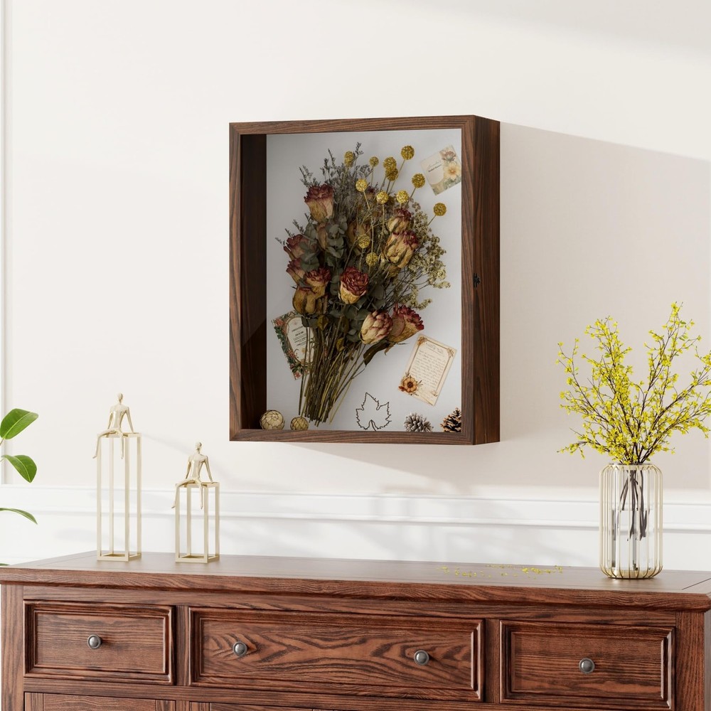 Extra Large 16x20 Shadow Box Frame, 3.54" Deep Display Case with Linen Back &...