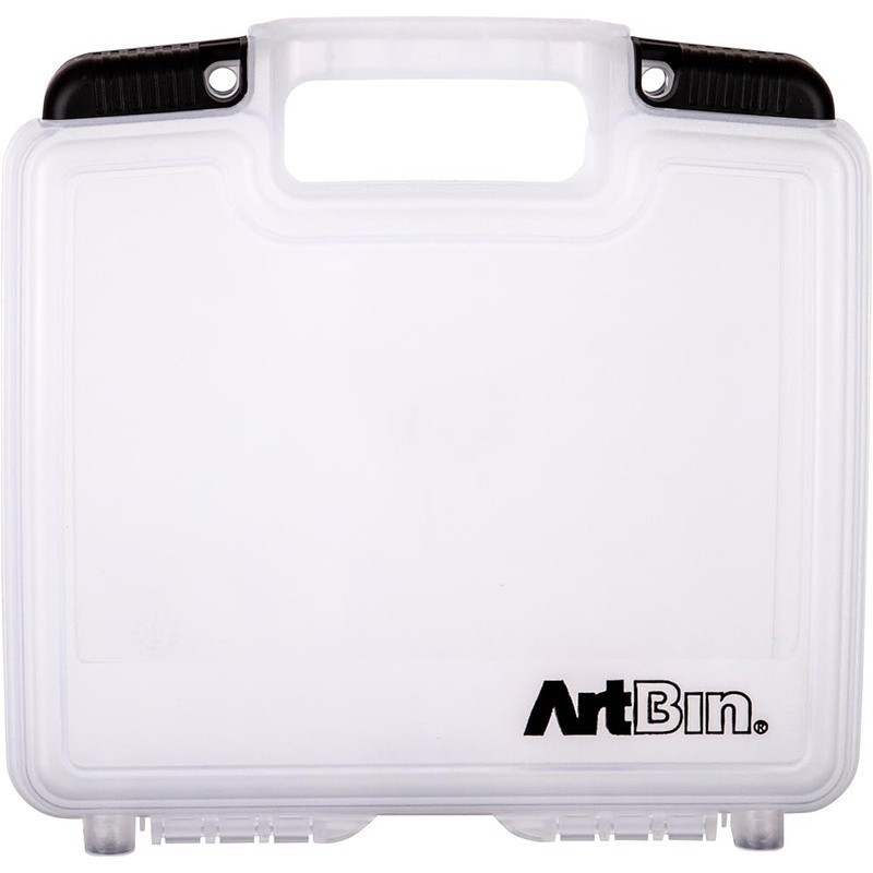 Translucent Craft Supply Storage Case W/ Smart Closures & Easy Carry Handle New
