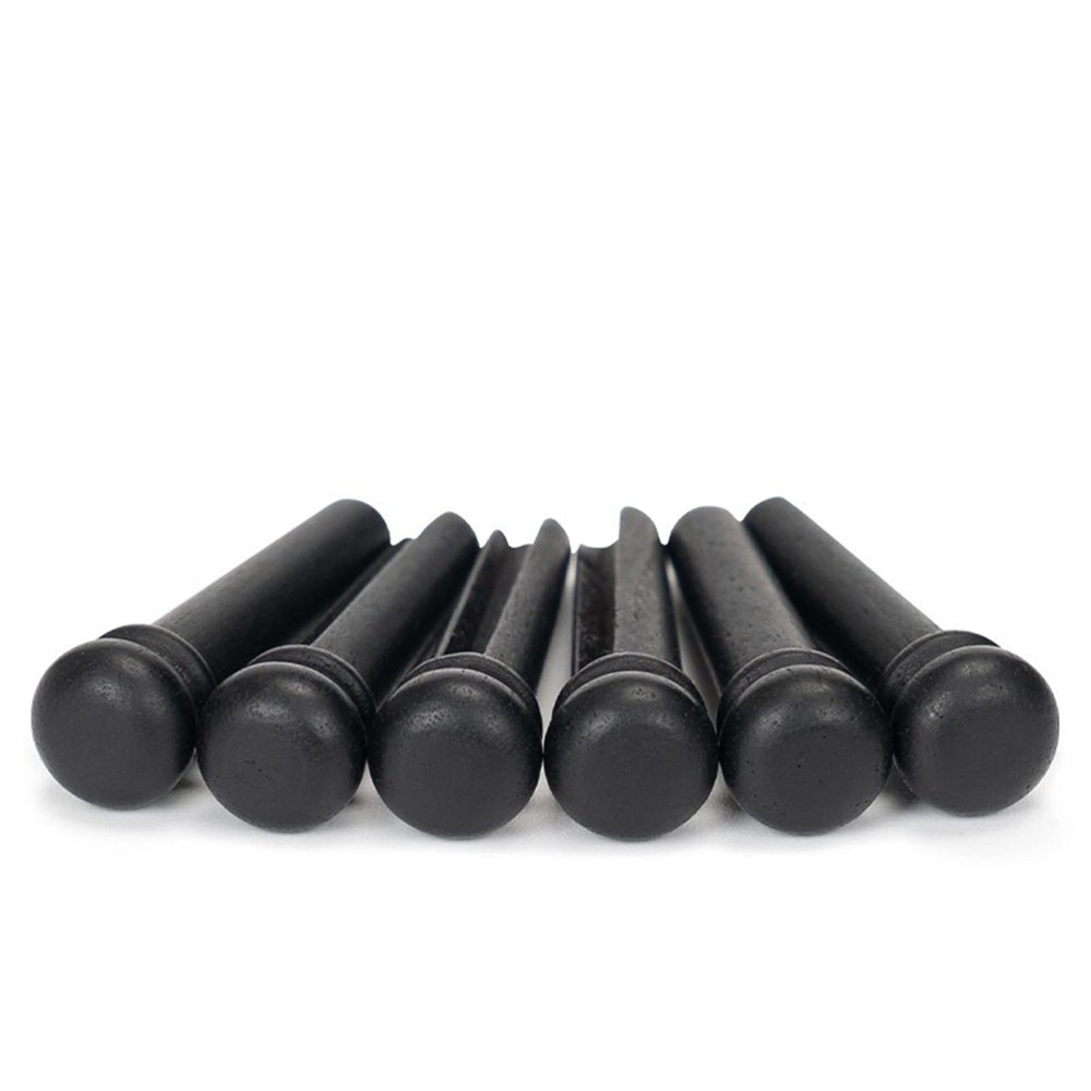 Ebony Guitar Bridge Pins Replacement for 6 & 12 String Acoustic Guitars