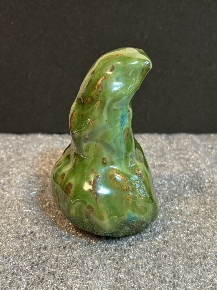 (5) Hand-Crafted Artisan Fruit Pear Unmarked Studio Glazed Pottery