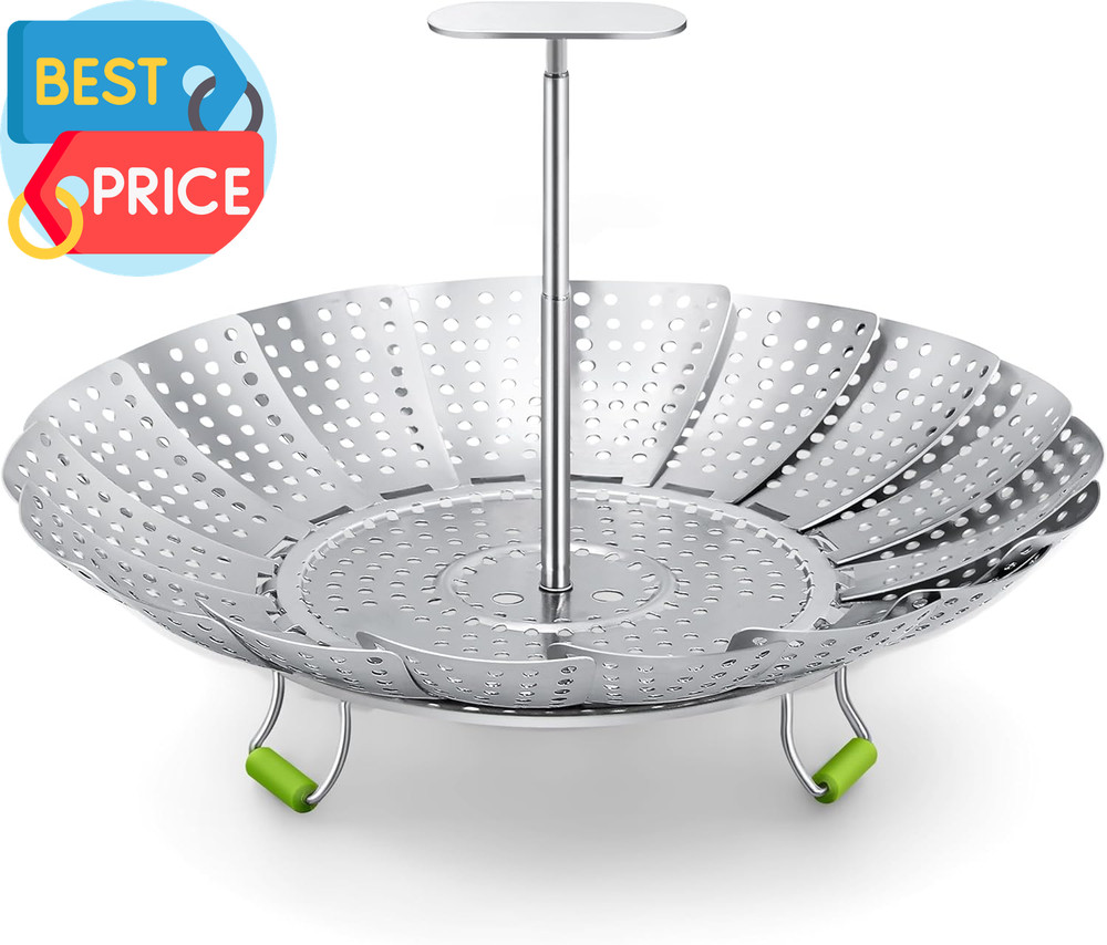 Steamer Basket 3Rd Generation Stainless Steel Vegetable Steamer with Extendable