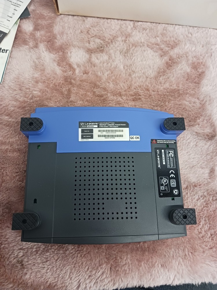Linksys Firewall Router BEFSX41