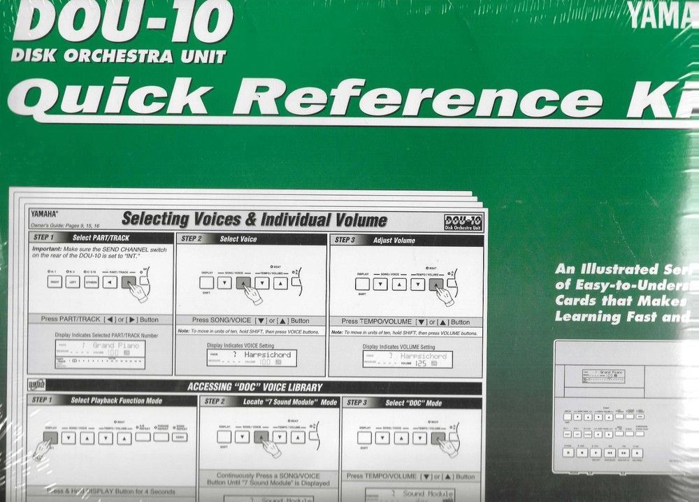 YAMAHA DOU-10 Disk Orchestra Unit  Quick Reference Kit Original