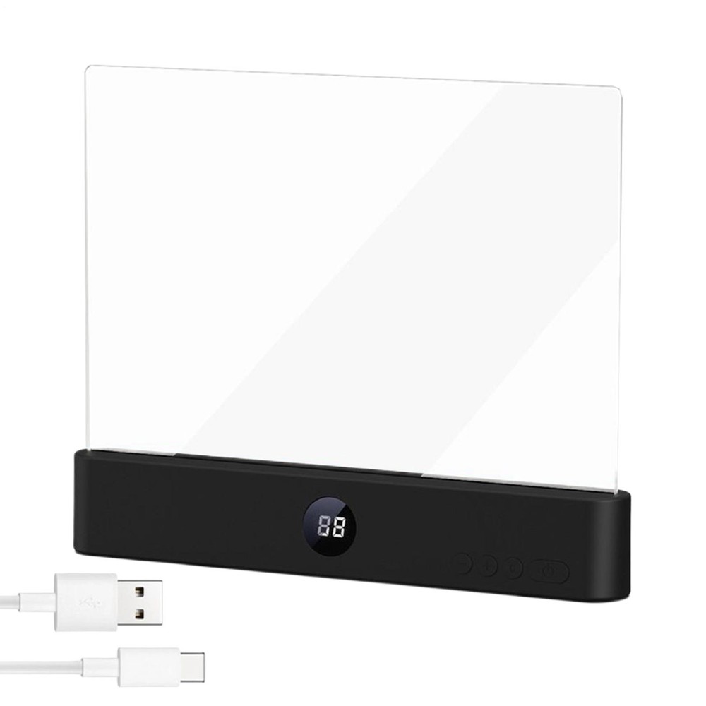 Book Lamp 3 Colors Rechargeable with Timer LED Panel Book Lamp Night