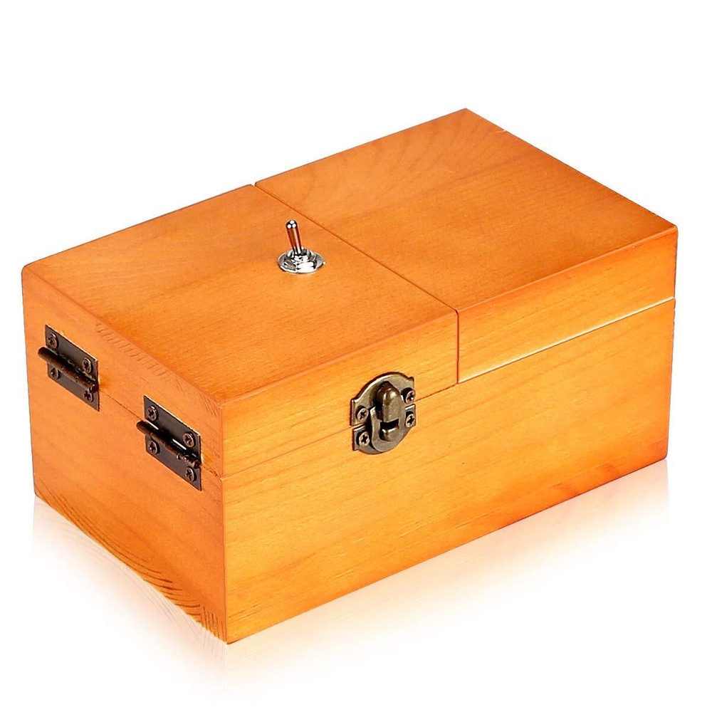 Turns Itself Off in Wooden Storage Box Alone Machine Fully Assemb