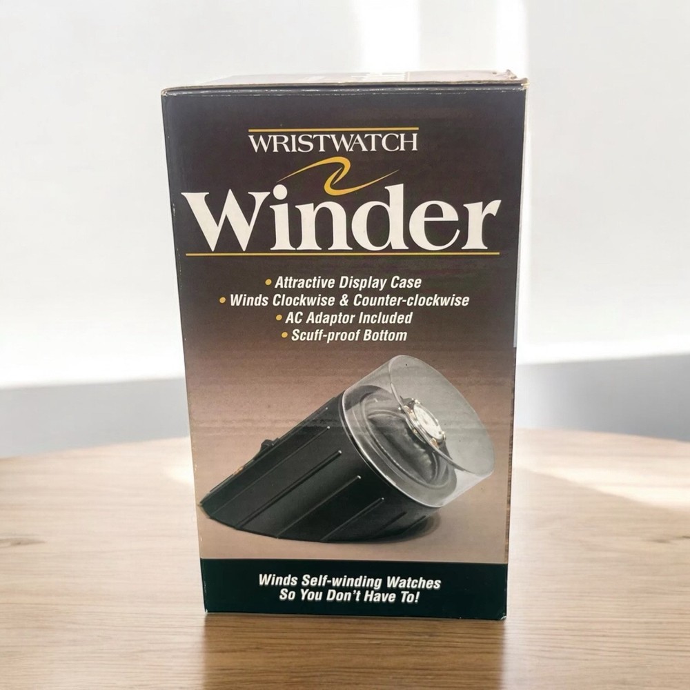 Feldstein Single Wristwatch Winder Display Case Two Direction Winding