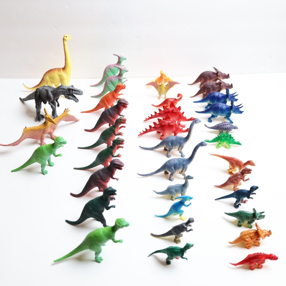 Dino Assorted Mini Dinosaur Figurines 55-Piece Set