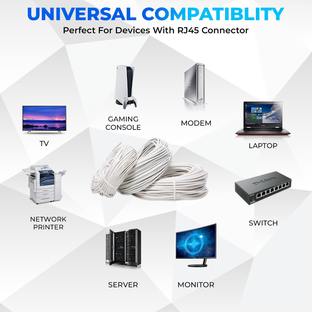 Tscables | Cat6 Plenum (CMP) 1000Ft Cable, 23AWG | 100% Solid Bare Copper | 550M